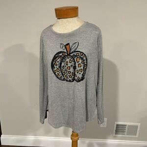 State of Mind Gray Long Sleeve Top